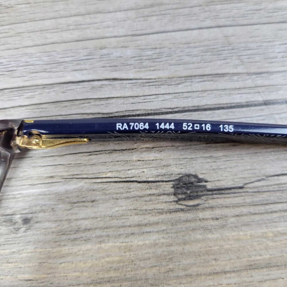 Ralph Lauren Eyeglass Frames RA7064 1114 Brown Navy Women 52-16-135 - Picture 14 of 15